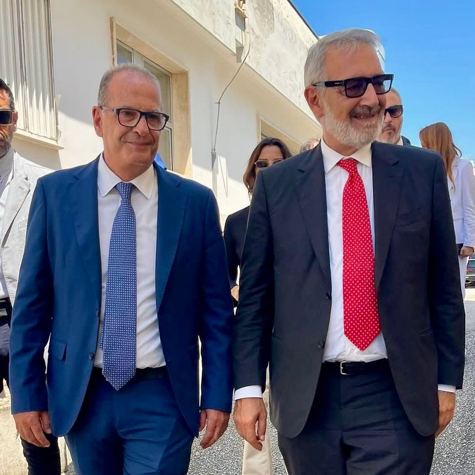 Immagine del consigliere Mitrano e del Presidente Rocca