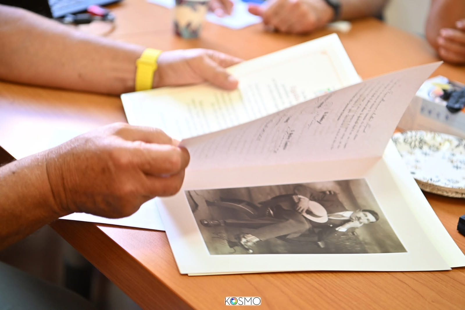 I documenti d'archivio consultati durante la visita della famiglia Del Col